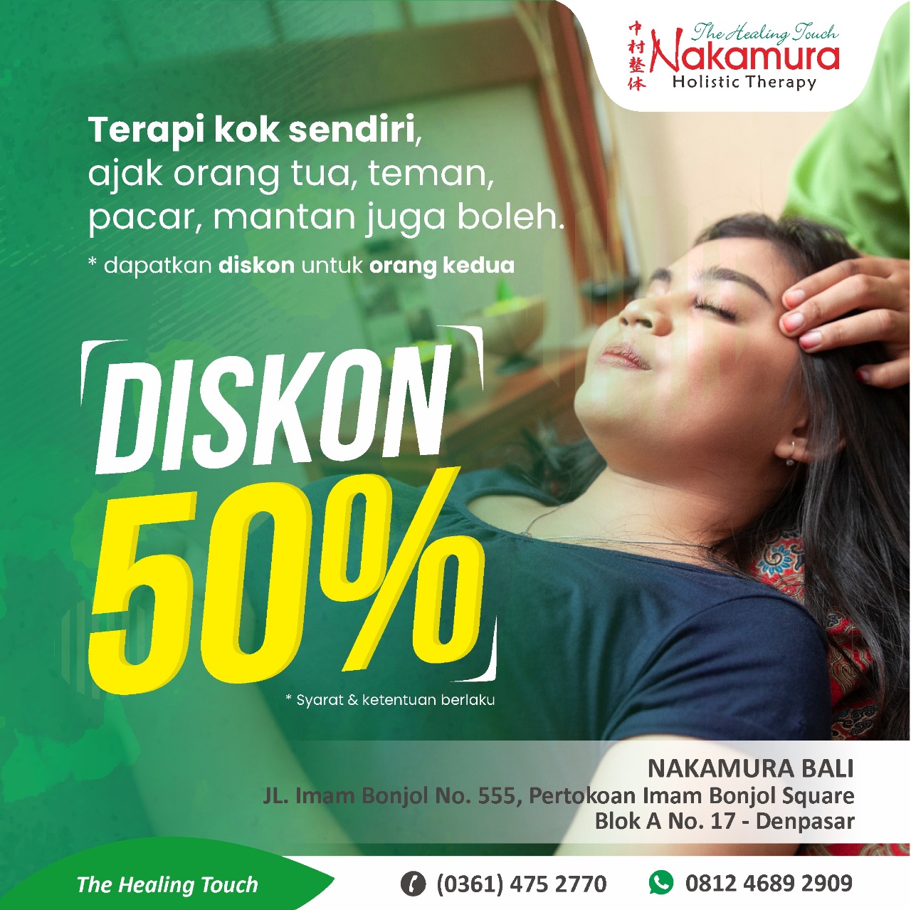 Diskon 50 Nakamura Bali Nakamura Healing Touch